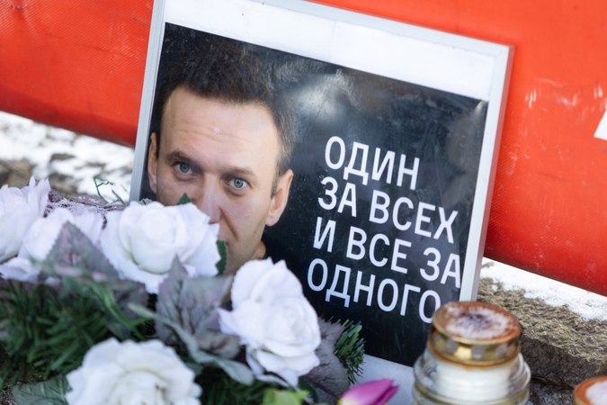Vilniuje minimos pirmosios Navalno mirties metinės