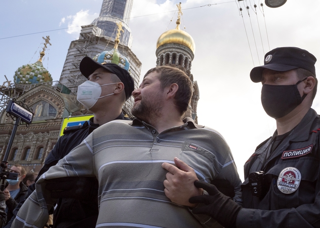 Chabarovske įvyko naujas didelis protestas dėl gubernatoriaus arešto