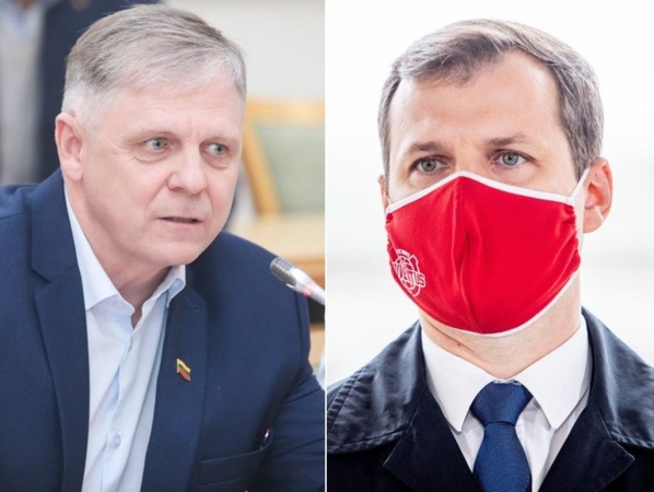 Edmundas Pupinis (kairėje) ir Gintautas Paluckas (dešinėje)