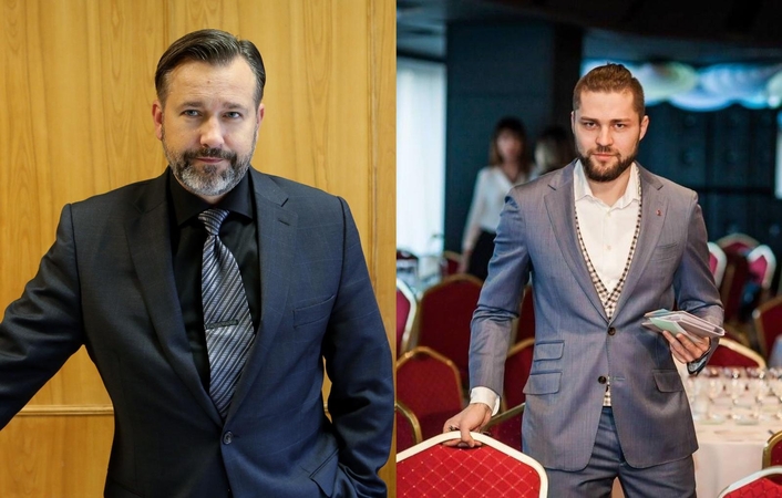 Į įmonės "Klaipėdos vanduo" generalinio direktoriaus postą taikantis D.Aleksandrovas (kairėje) pateko į finalinį atrankos turą. O štai verslininkas A.Petrošius žada iki galo sekti šią atranką.