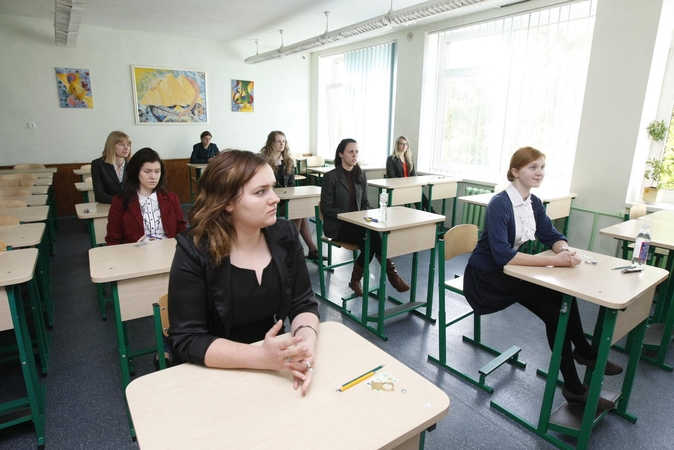 Abiturientai laiko biologijos egzaminą