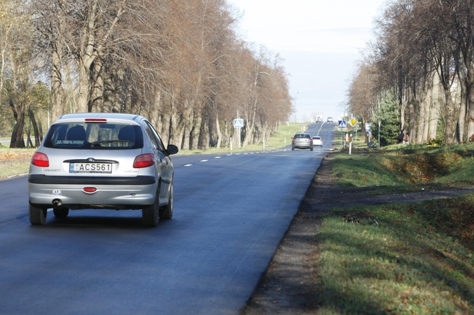 Darbai: atnaujinta Medelyno gatvės dalis – jau paženklinta.