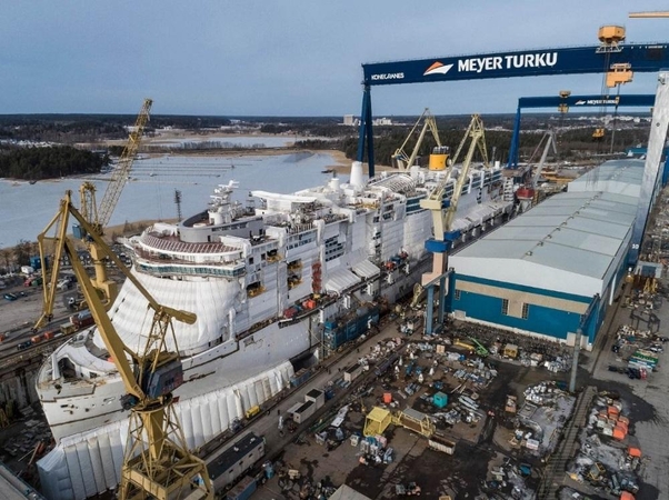 Po incidento: nedidelis, beveik jokių nuostolių neatnešęs, gaisras statomame laive buvo nemalonus.