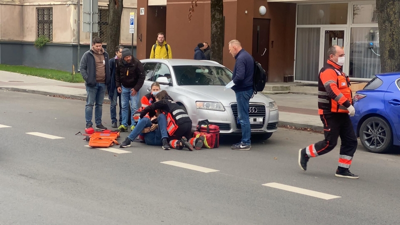 Kauno centre partrenktas pėsčiasis
