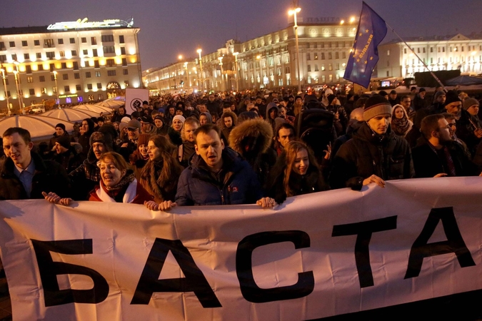 Baltarusijoje vyko dar viena „ne veltėdžių“ akcija
