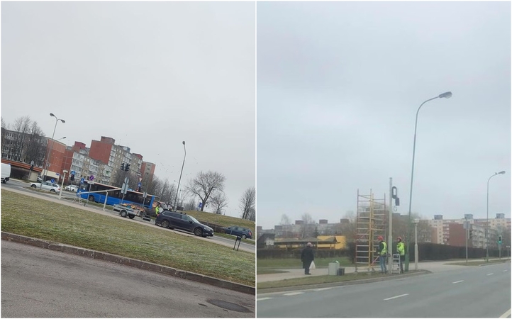 Vieta: greičio matuoklį Smiltelės gatvėje perkėlė iš sankryžos su Vingio gatve į sankryžą su Varpų gatve.