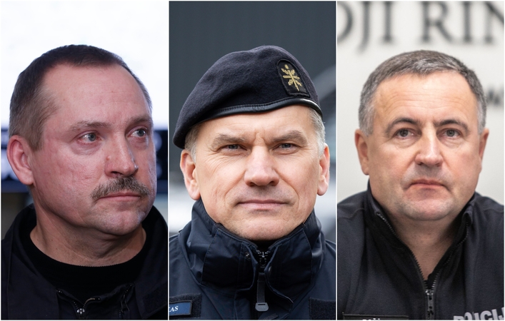 Iš kairės: Viktoras Grabauskas, Arūnas Paulauskas, Renatas Požėla