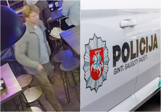 Sostinės policija prašo pagalbos: kas baro vyrų tualete sudaužė vandens bakelį?