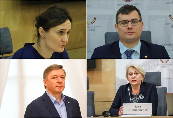 V. Čmilytė-Nielsen, L. Kasčiūnas, R. Karbauskis, R. Budbergytė