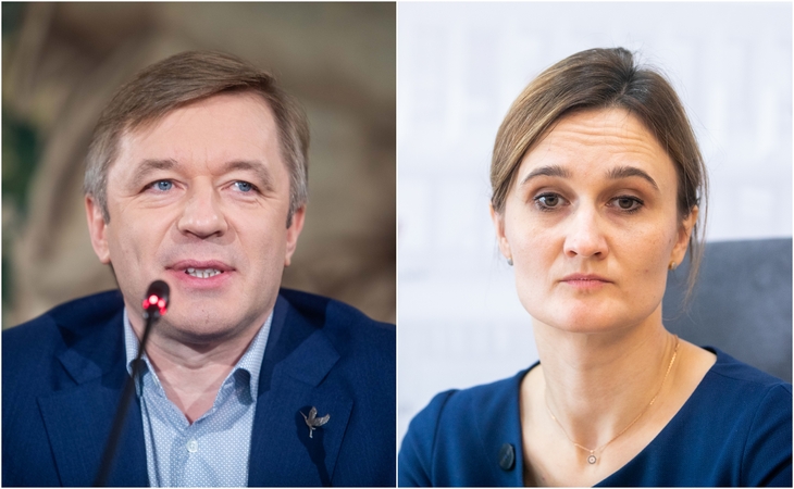 Ramūnas Karbauskis ir Viktorija Čmilytė-Nielsen