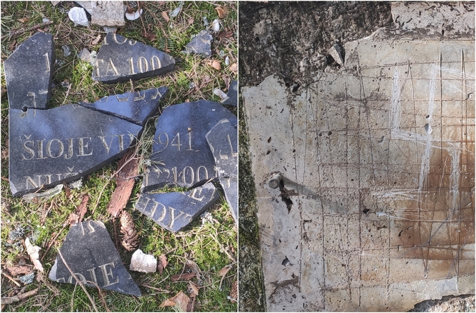 Netikėtumas: vandalai išniekino 100 žmonių žudynių vietą.
