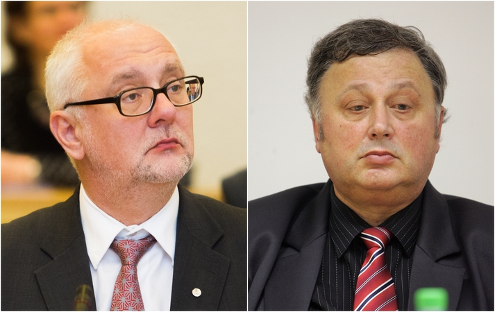 Iš kairės: Dainius Pavalkis ir Arvydas Garbaravičius