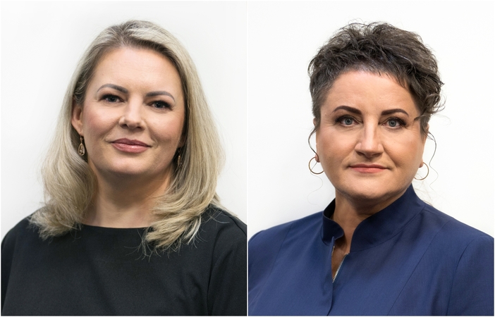 Vaida Raugelė (kairėje) ir Lina Šukytė-Korsakė