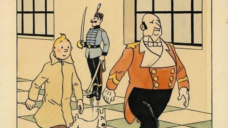 Garsiojo komikso apie Tenteną viršelis parduotas už pusę milijono eurų