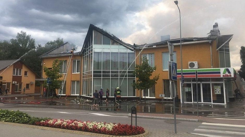 Gaisrą Lazdijuose galėjo sukelti vaikai