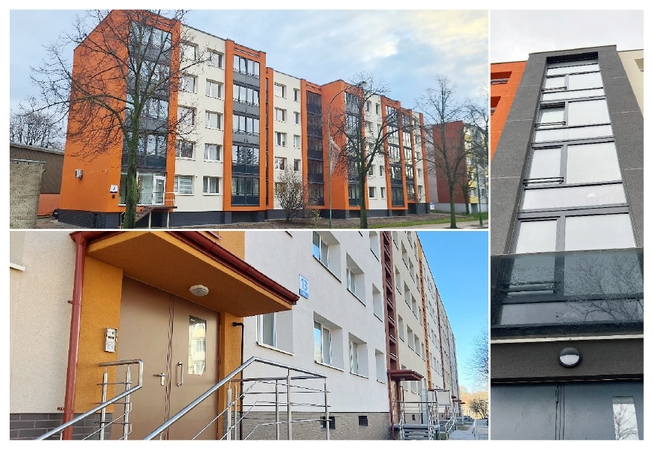 Daugiabutis Pilies g. 3, Klaipėdoje, po renovacijos.