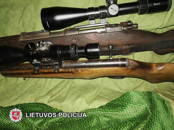 Sulaikytas neteisėtai šaunamuosius ginklus laikęs vilnietis