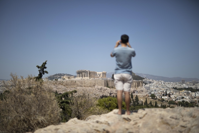 Dėl didelės kaitros Atėnų Akropolis uždarytas lankytojams