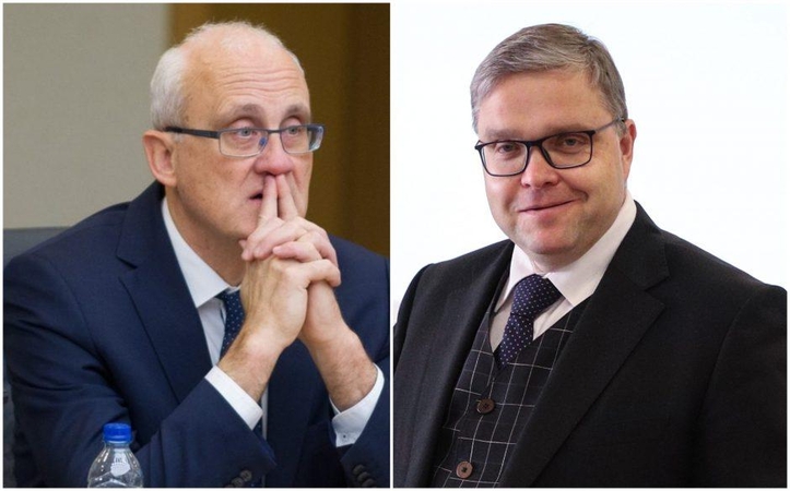 Stasys Jakeliūnas (kairėje) ir Vitas Vasiliauskas