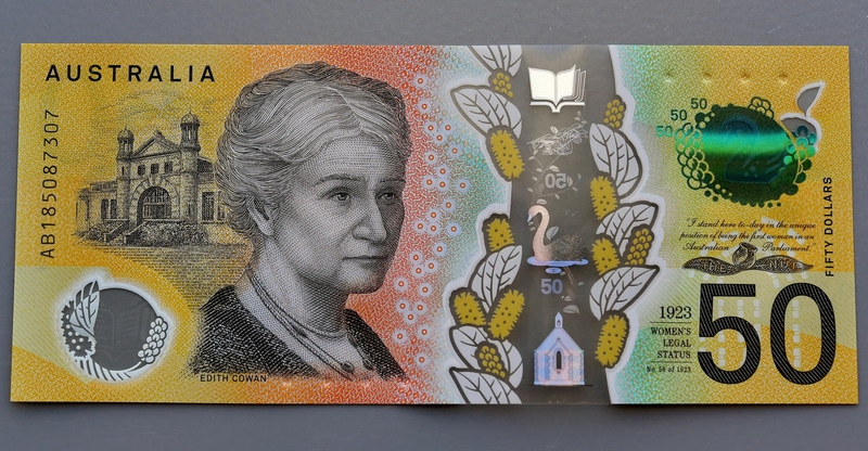 Ant Australijos banknoto kelis mėnesius nepastebėta rašybos klaida