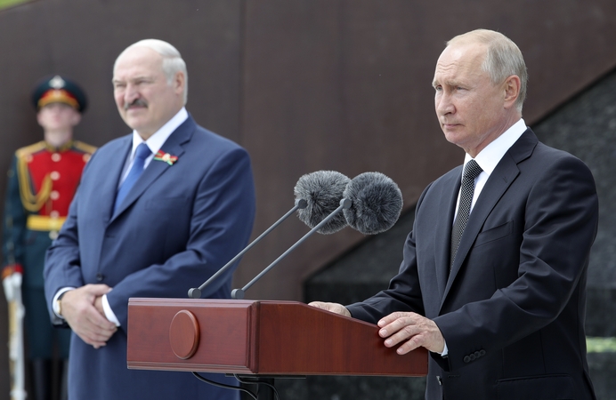 V. Putinas pasveikino Baltarusijos prezidentą su perrinkimu