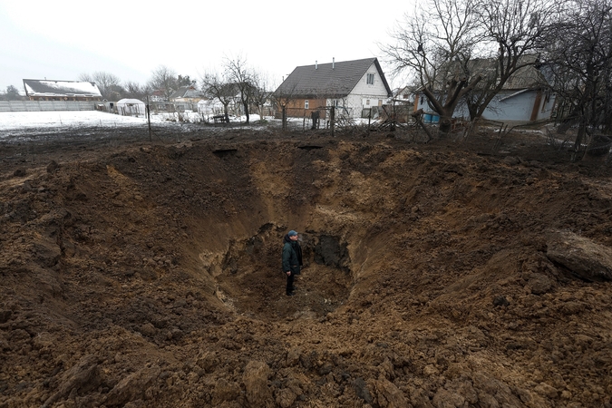 Ukrainoje griaudėjo sprogimai, atakuota svarbi infrastruktūra
