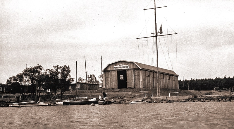 Vieta: Buriavimo mokykla Smiltynėje 1936 m.