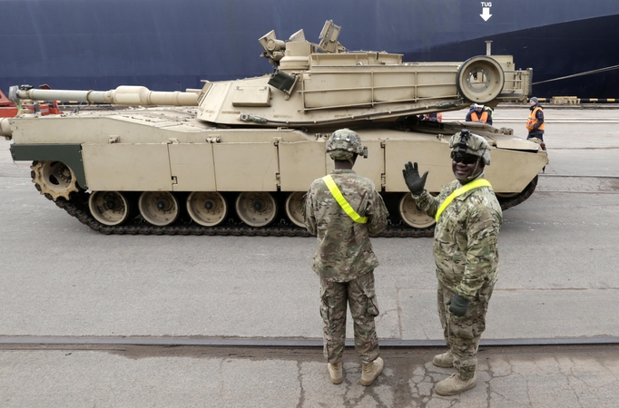 Lietuvoje bus dislokuoti penki JAV tankai „Abrams“