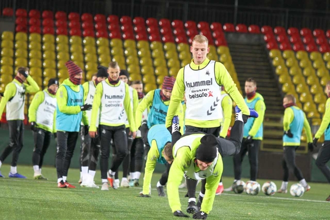 Lietuvos futbolo rinktinė susirinko į treniruočių stovyklą