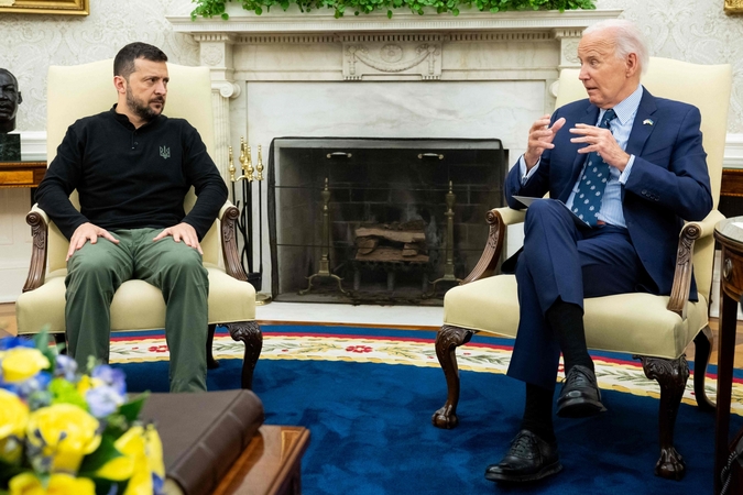 Volodymyras Zelenskis ir Joe Bidenas