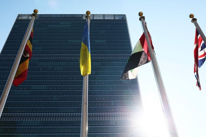 JAV žada vetuoti bet kokius savo pasiūlymo dėl Ukrainos pakeitimus Saugumo Taryboje