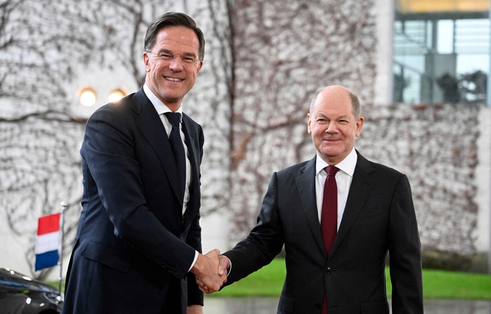 Markas Rutte ir Olafas Scholzas