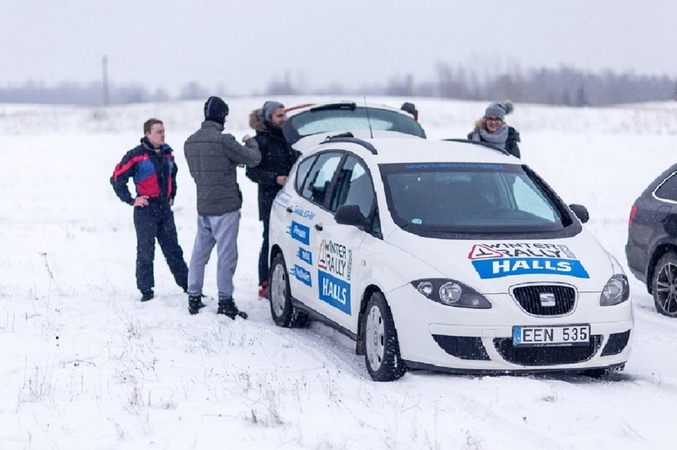 Žiemos ralio išvakarėse sniego tiek, kad nebaisus net pavasaris