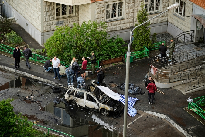 Rusija apkaltino Ukrainą, kad ji prisidėjo prie bombos sprogimo, per kurį žuvo generolas