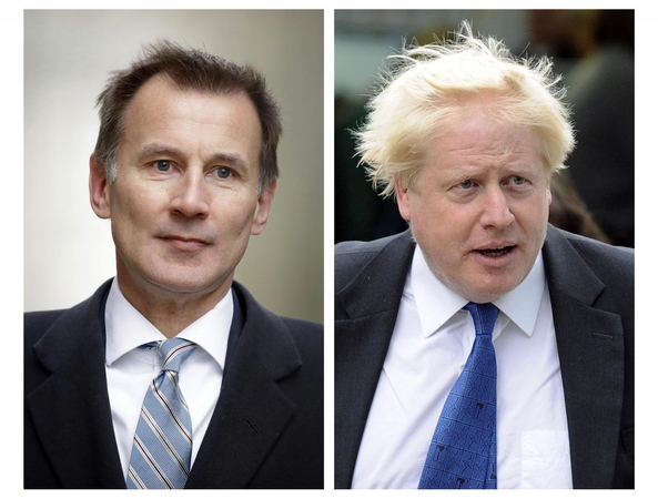 Jeremy Huntas ir Borisas Johnsonas