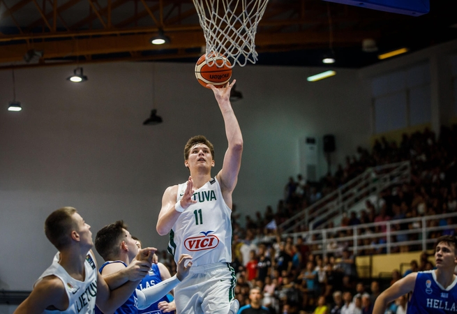 Lietuvos jaunių krepšinio rinktinė nepateko į Europos čempionato pusfinalį