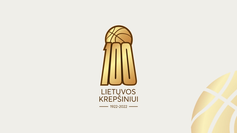  Lietuvos krepšinio šimtmečio jubiliejui įamžinti – specialus logotipas ir metai, skirti krepšiniui
