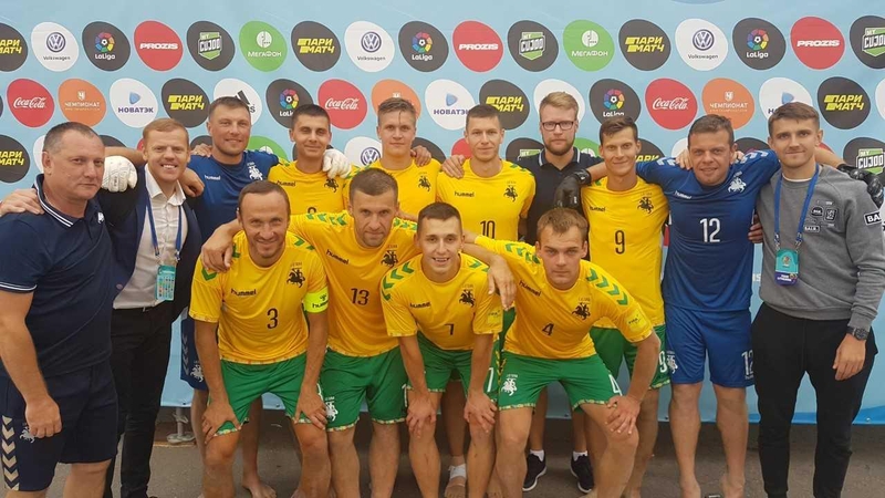 Lietuvos paplūdimio futbolo rinktinė 1:10 pralaimėjo Portugalijai