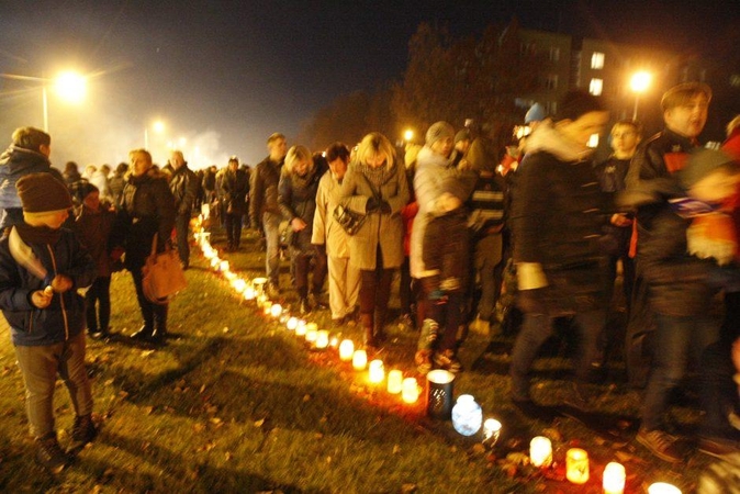 Gargždai degė šviesas, o paskendo dūmuose