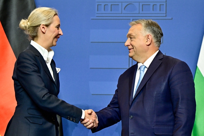 Alice Weidel ir Viktoras Orbanas