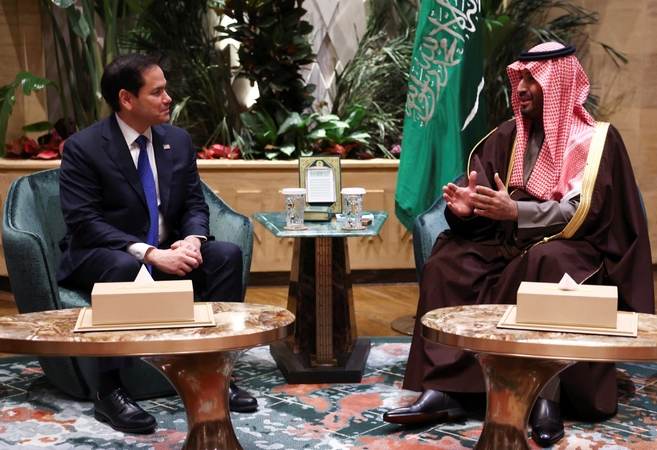  Rubio susitiko su Saudo Arabijos sosto įpėdiniu princu Mohammedu bin Salmanu