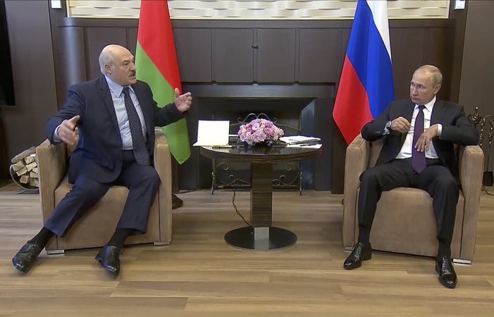 Aliaksandras Lukašenka ir Vladimiras Putinas