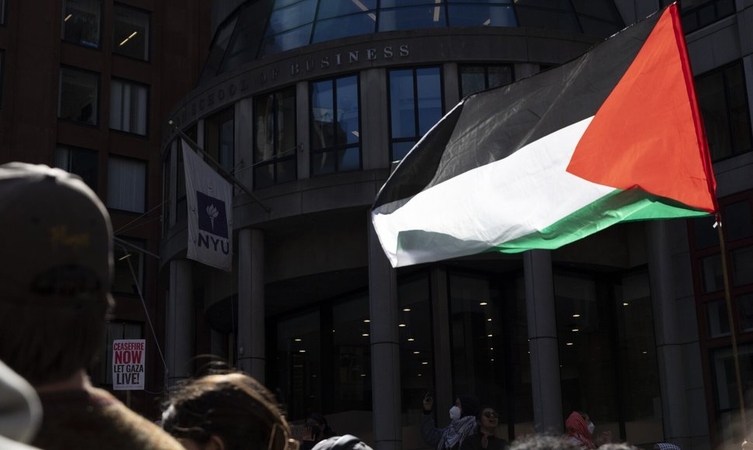 Niujorke per palestiniečius palaikančių studentų protestus sulaikyta virš 130 žmonių