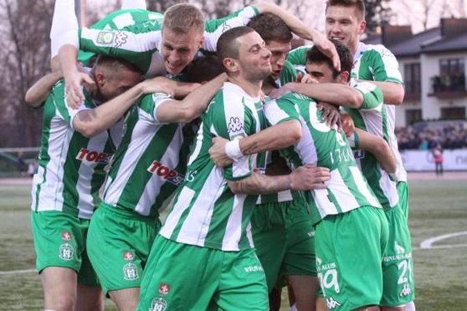 "Žalgirio" futbolininkai džiaugiasi pergale