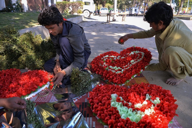 Pakistano teismas uždraudė sostinėje švęsti Valentino dieną