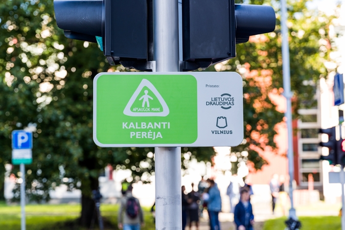 Vilniuje prakalbo pėsčiųjų perėjos