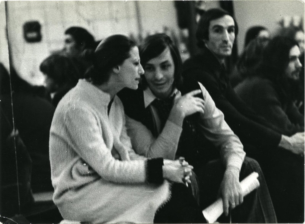 G.Mackevičius ir jo bičiulė garsioji balerina Maja Pliseckaja. Maždaug 1985 m.