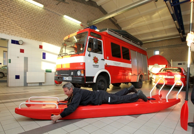 Naujas roges ugniagesiai išbandė gelbėdami stirną