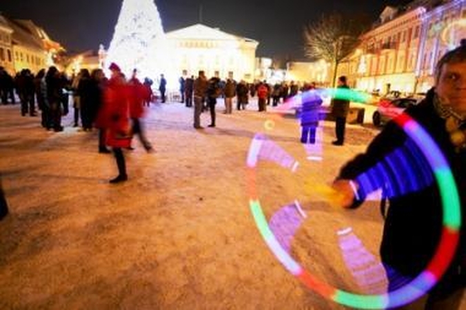 Vilnius Naujuosius metus sutiko su trenksmu 