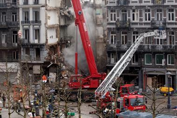 Belgija: tikslus aukų skaičius sugriuvusiame pastate - neaiškus